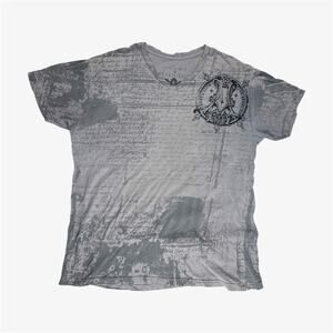 Grey Affliction streetwear tee Los Angeles - size 2XL